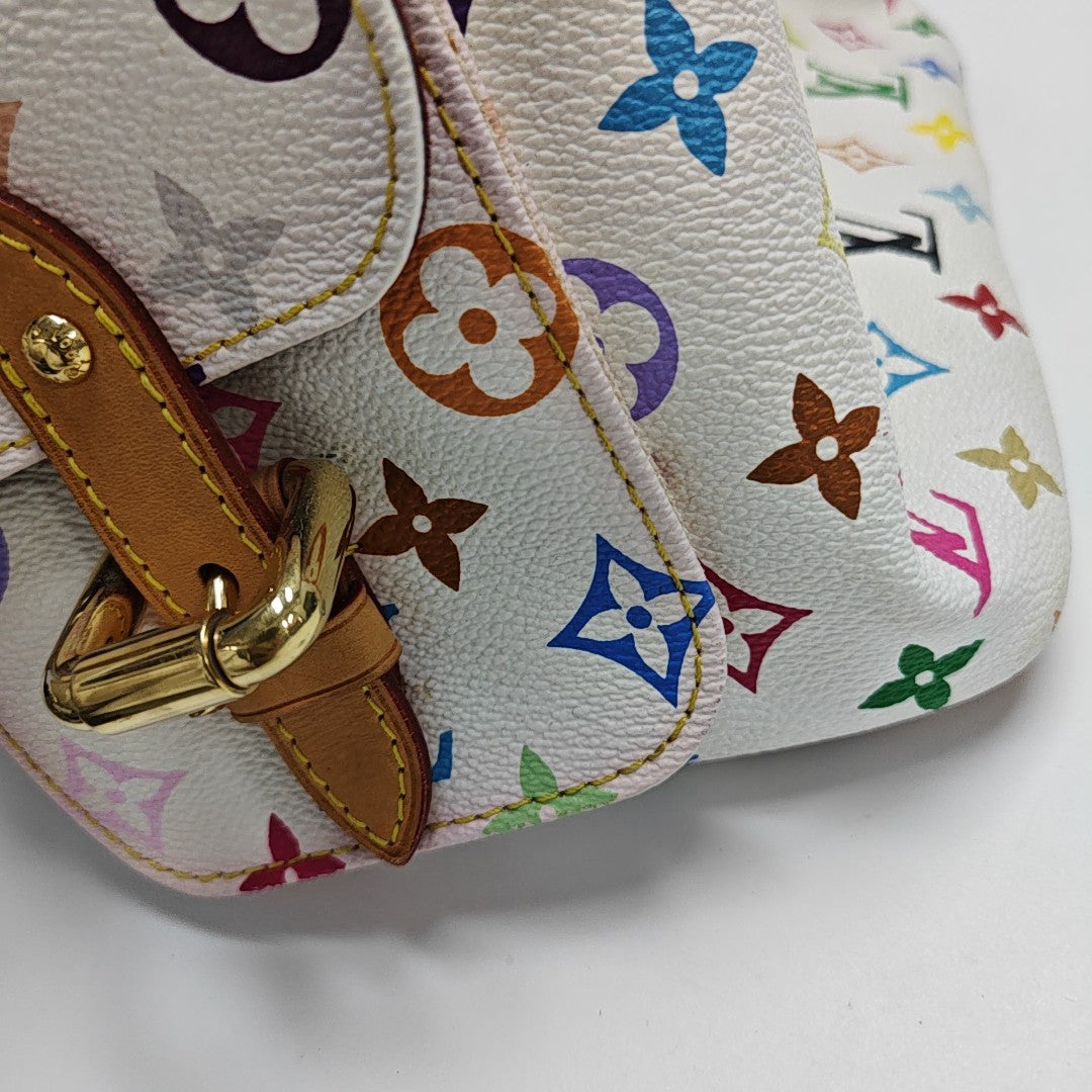 NÉONOÉ MM Monogram Coated Canvas White