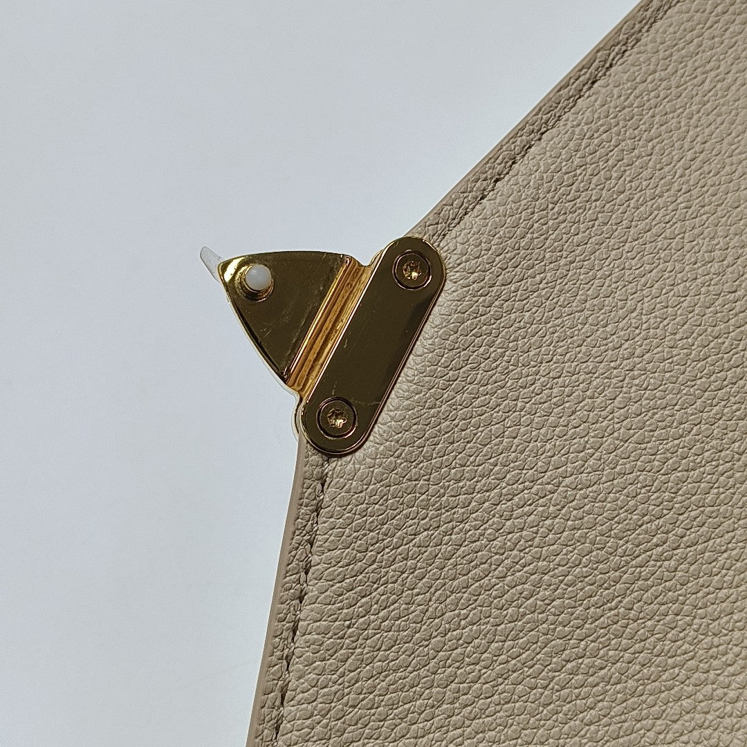 MÉTIS EAST WEST Monogram Calfskin Beige