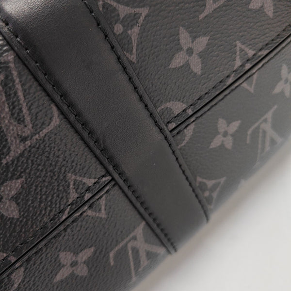 KEEPALL Monogram Coated Canvas Black