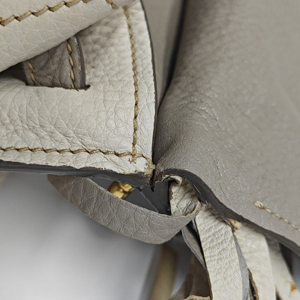 Calfskin Shoulder Bag Gray