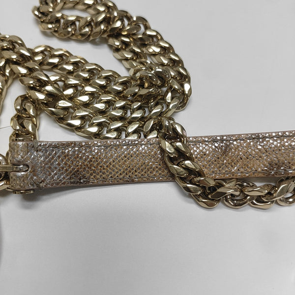 SERPENTI CABOCHON Small Quilted Python Beige