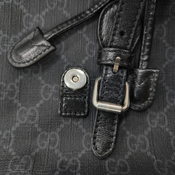 Retro Medium Monogram Coated Canvas Black