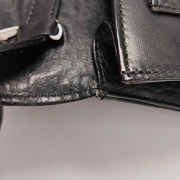 Calfskin Shoulder Bag Black