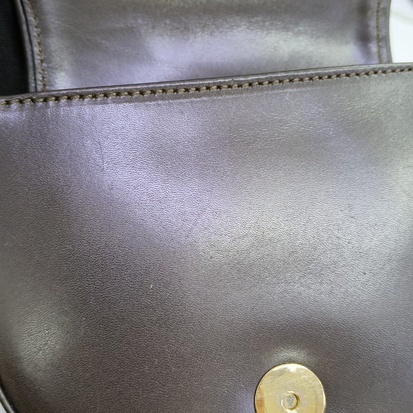 Fabric Shoulder Bag Brown