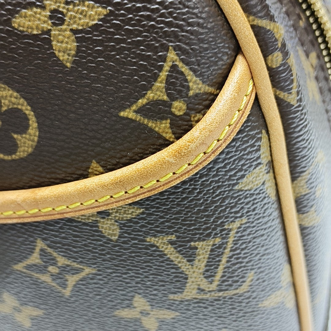 DEAUVILLE Monogram Coated Canvas Brown