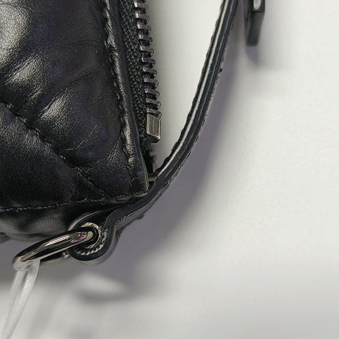 Diortravel Nomad Small Cannage Calfskin Black