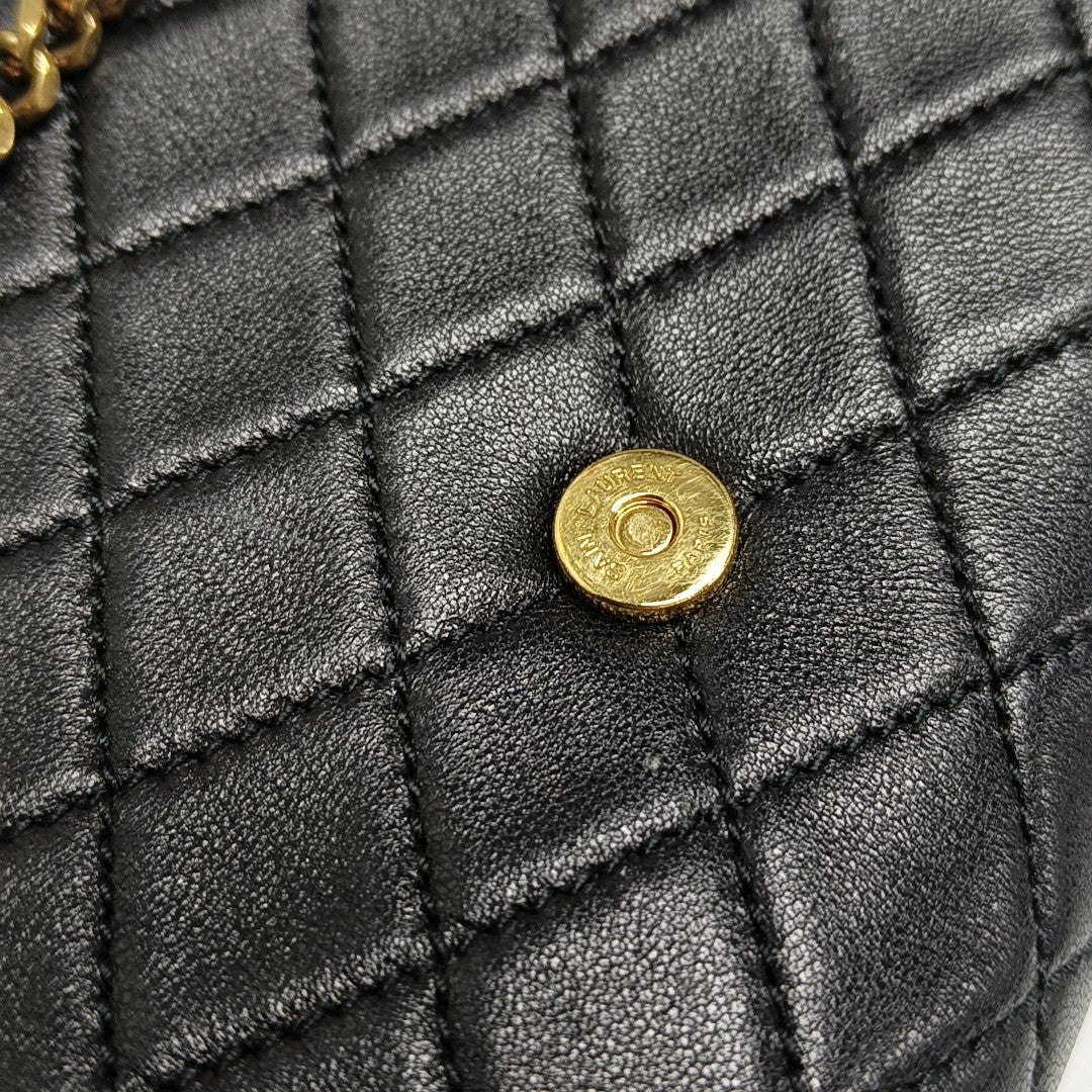 NOLITA Mini Quilted Lambskin Black