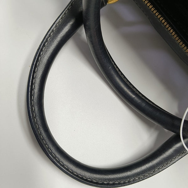Calfskin Top Handle Bag Black
