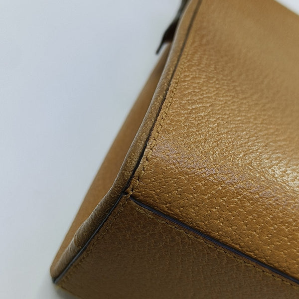 Calfskin Top Handle Bag Yellow