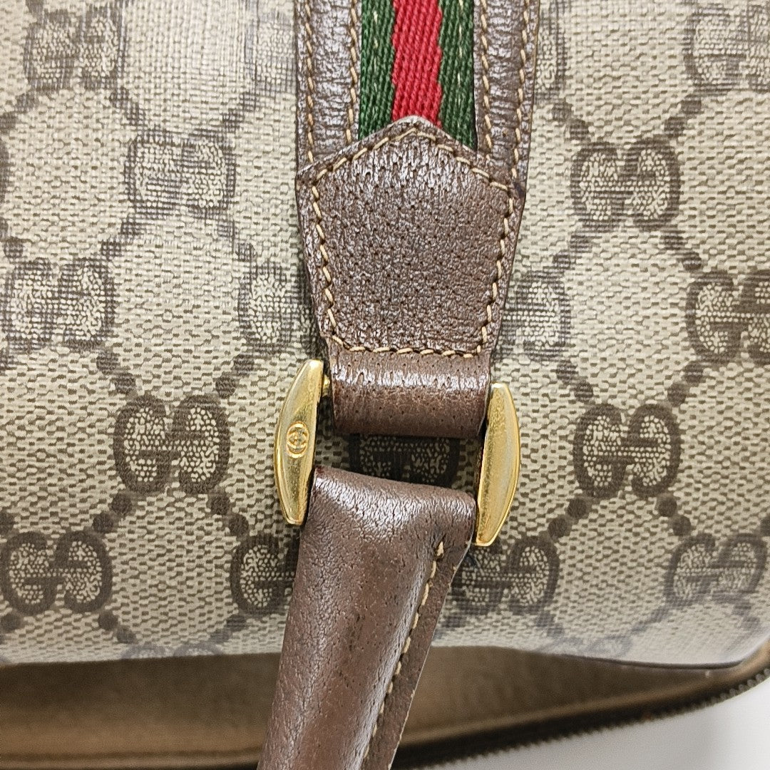 Monogram Coated Canvas Top Handle Bag Beige