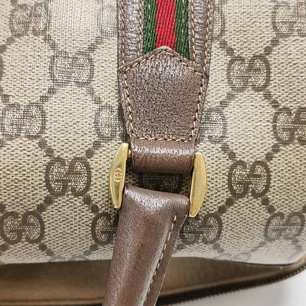 Monogram Coated Canvas Top Handle Bag Beige