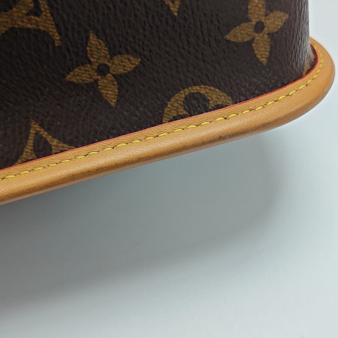 DIANE Monogram Coated Canvas Brown