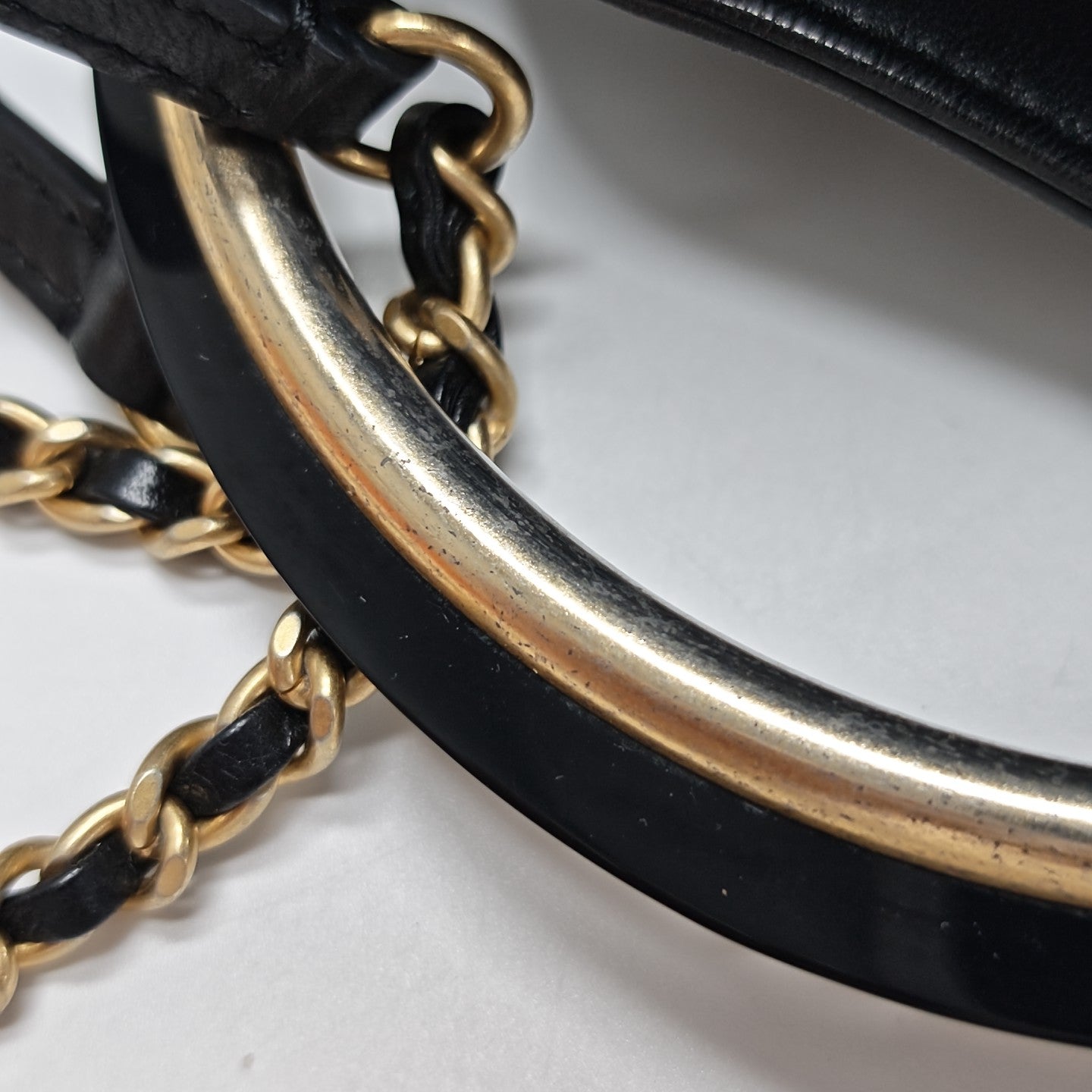 Quilted Calfskin Bucket Bag Black