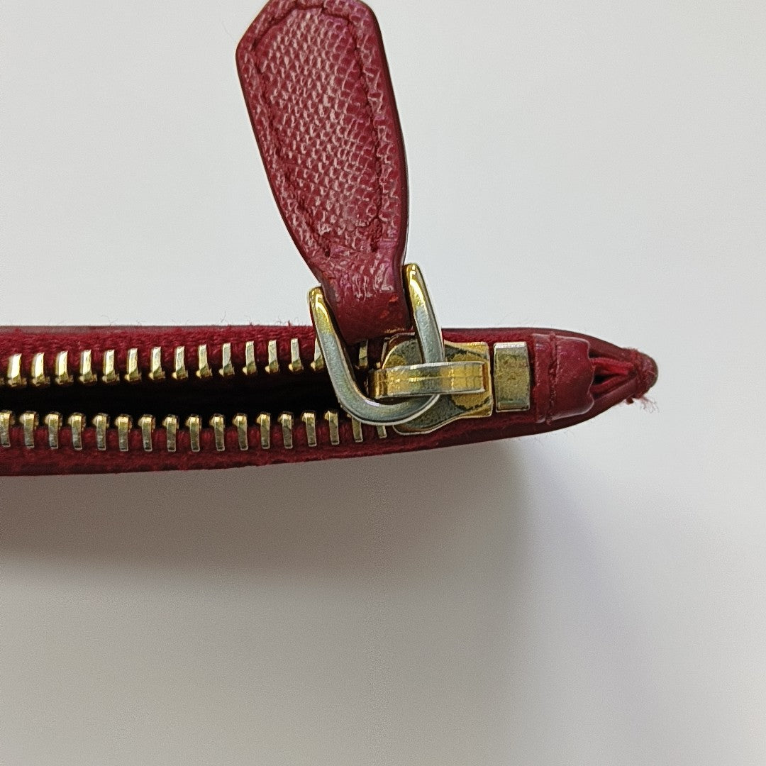 Calfskin Wallet Red
