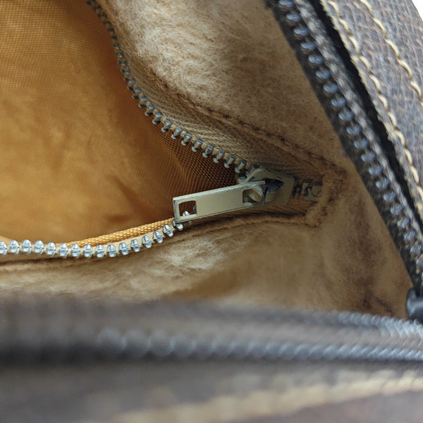 Monogram Coated Canvas Shoulder Bag Brown
