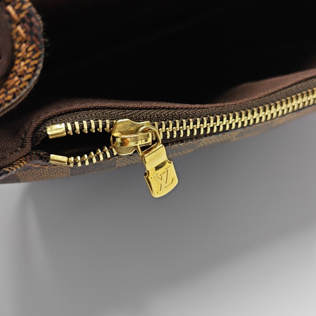 SPENCER Damier Ebene Coated Canvas Brown