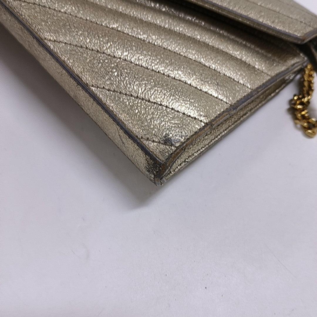 MONOGRAM Medium Chevron Calfskin Beige