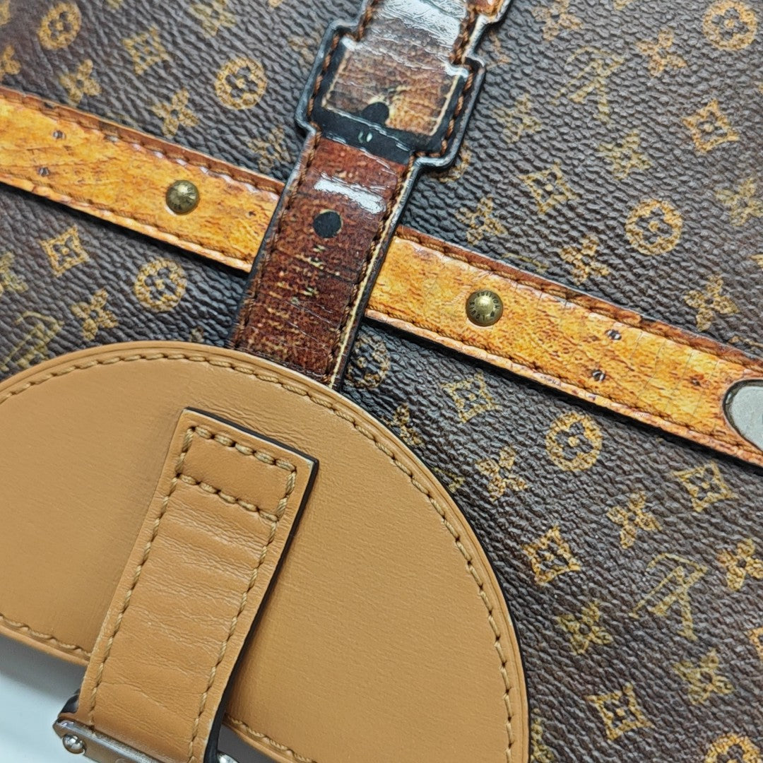 DUFFLE Monogram Coated Canvas Brown