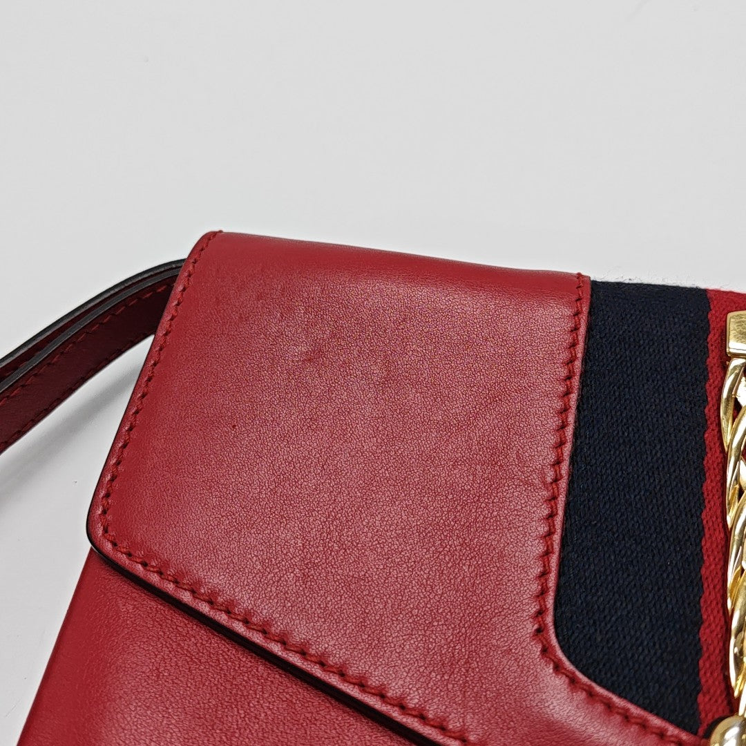 Sylvie Small Calfskin Red