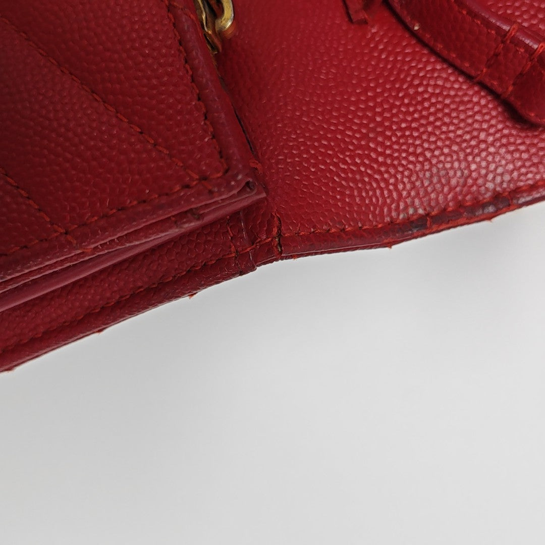 MONOGRAM Medium Quilted Calfskin Red