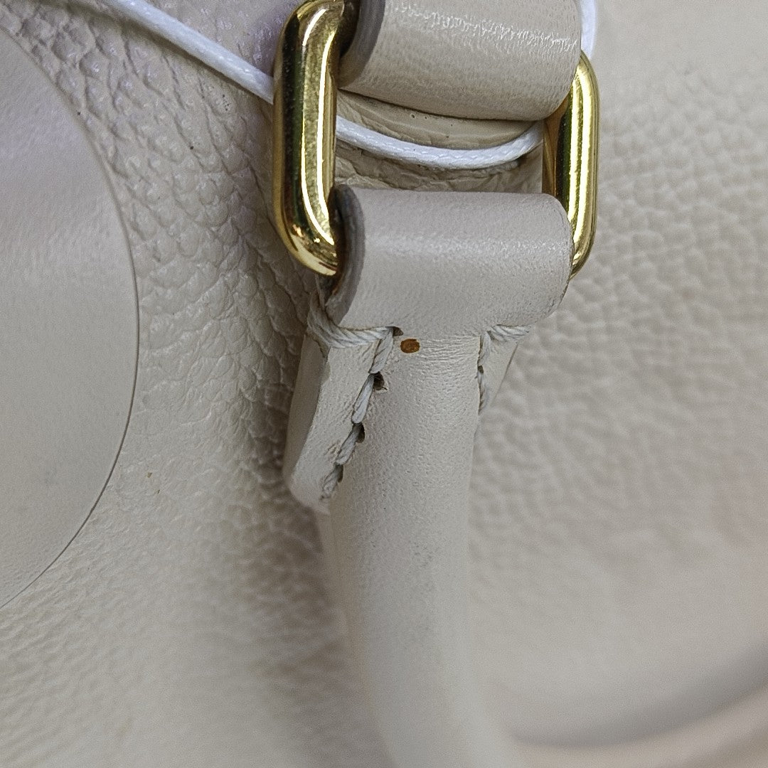 PETITE MALLE Monogram Calfskin Beige