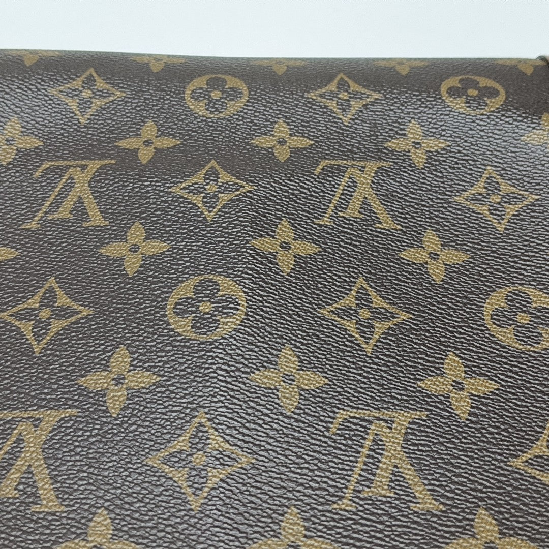 DAUPHINE MM Monogram Coated Canvas Brown