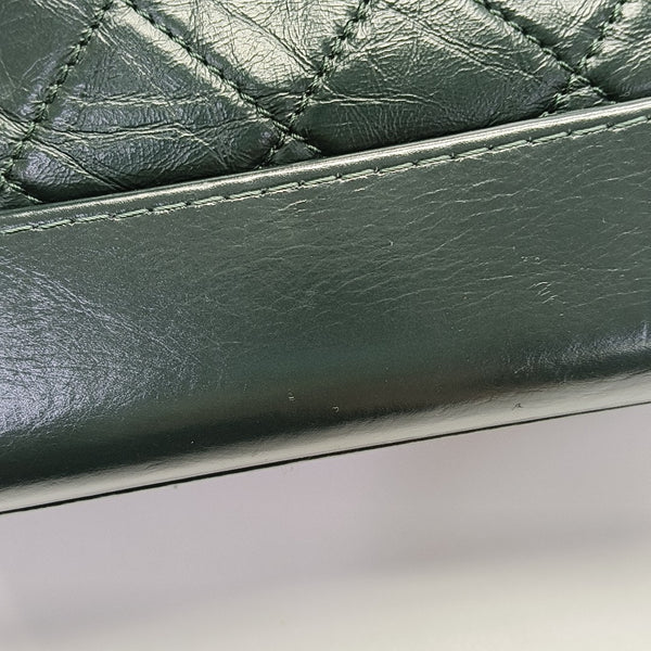 GABRIELLE Small Quilted Calfskin Green