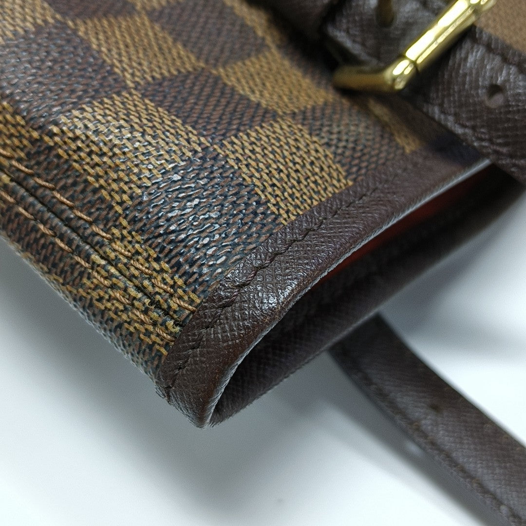 BUCKET PM Damier Ebene Coated Canvas Brown