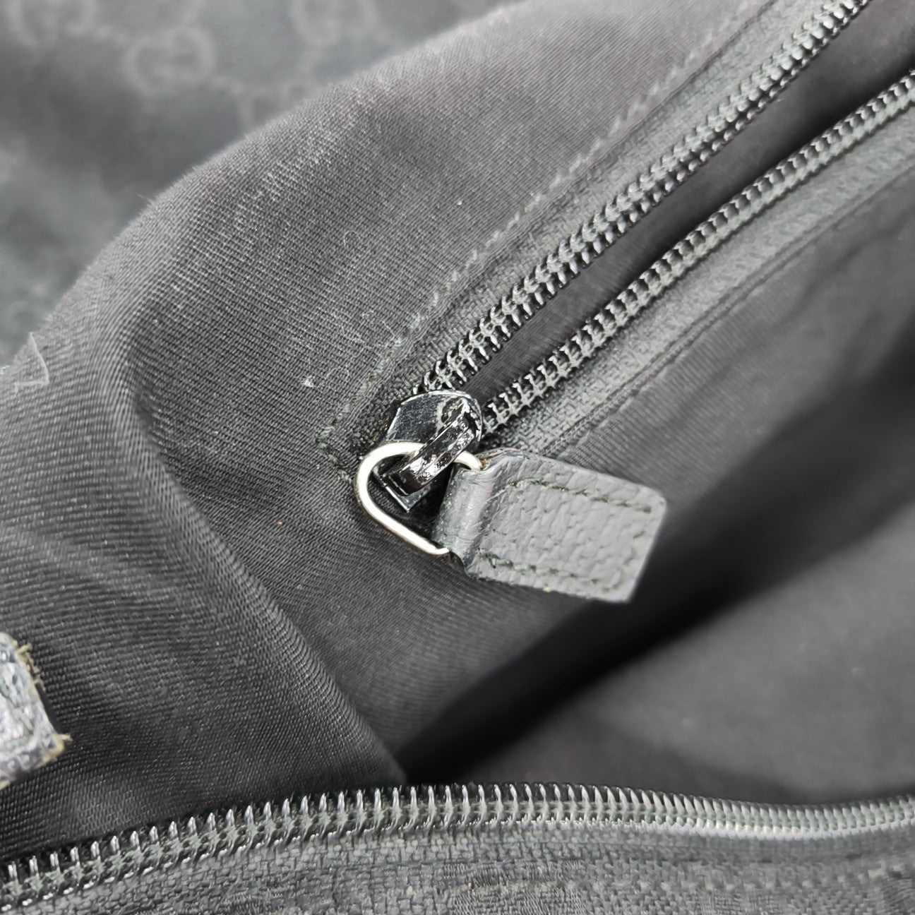 Monogram Canvas Tote Bag Black