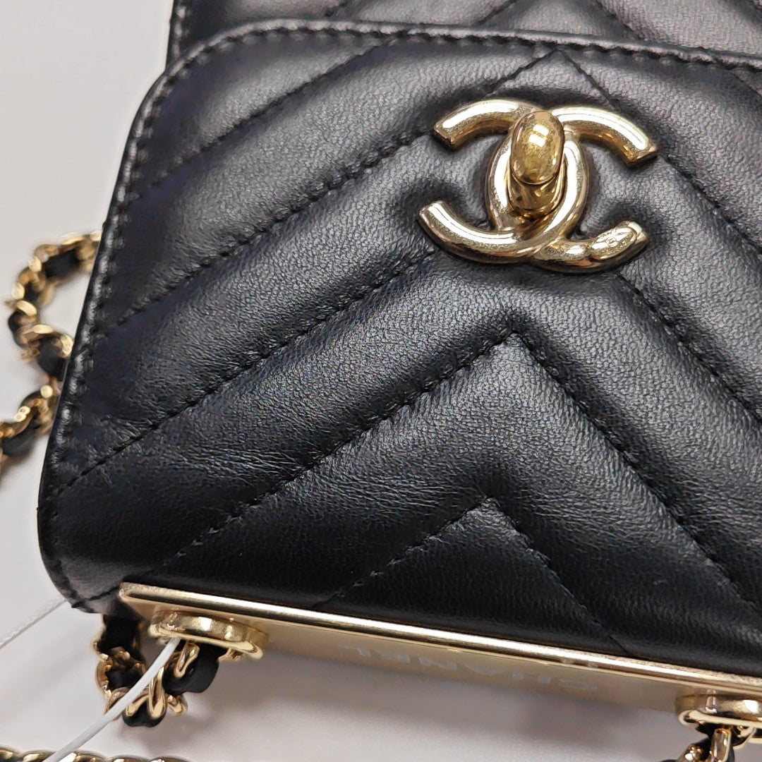 TRENDY CC Quilted Lambskin Black