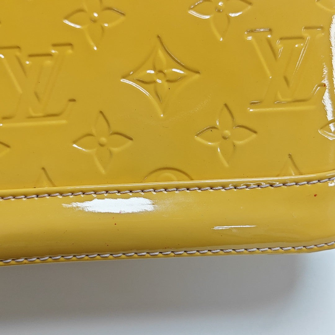 ALMA BB Monogram Patent Leather Yellow