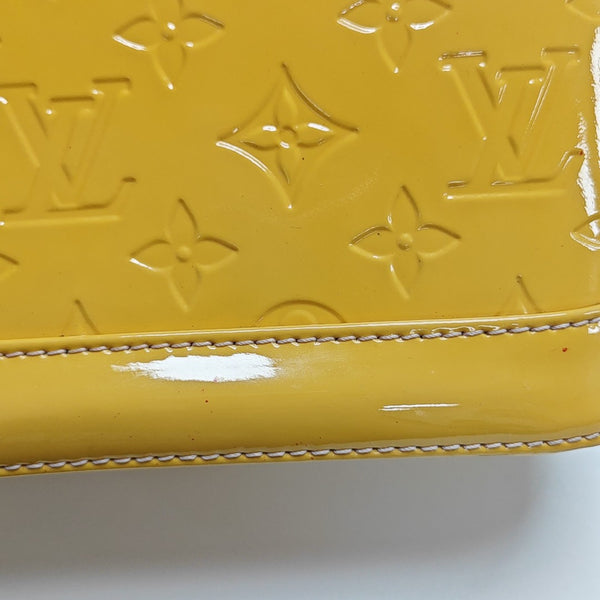 ALMA BB Monogram Patent Leather Yellow