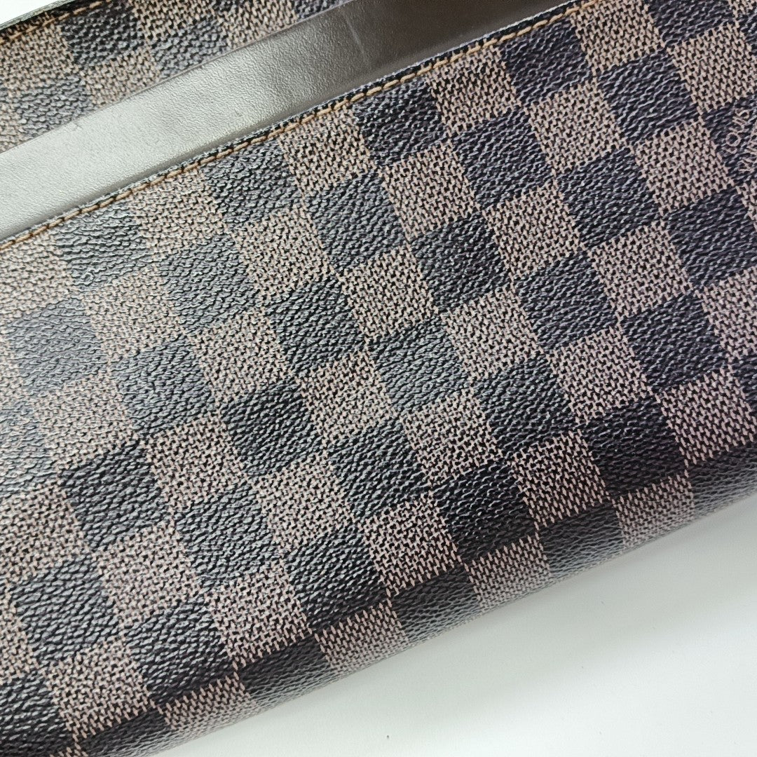 SAINT LOUIS Damier Ebene Coated Canvas Brown