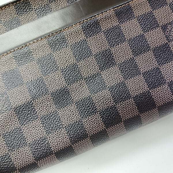 SAINT LOUIS Damier Ebene Coated Canvas Brown