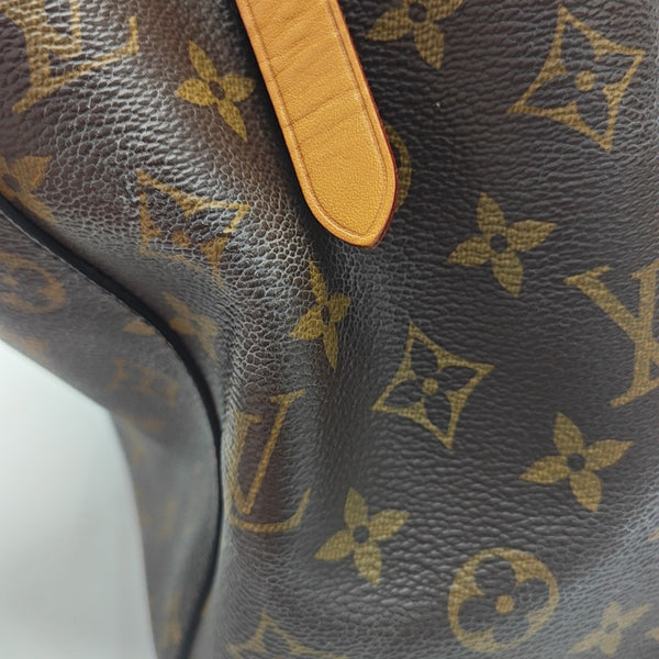 MONTAIGNE MM Monogram Coated Canvas Brown