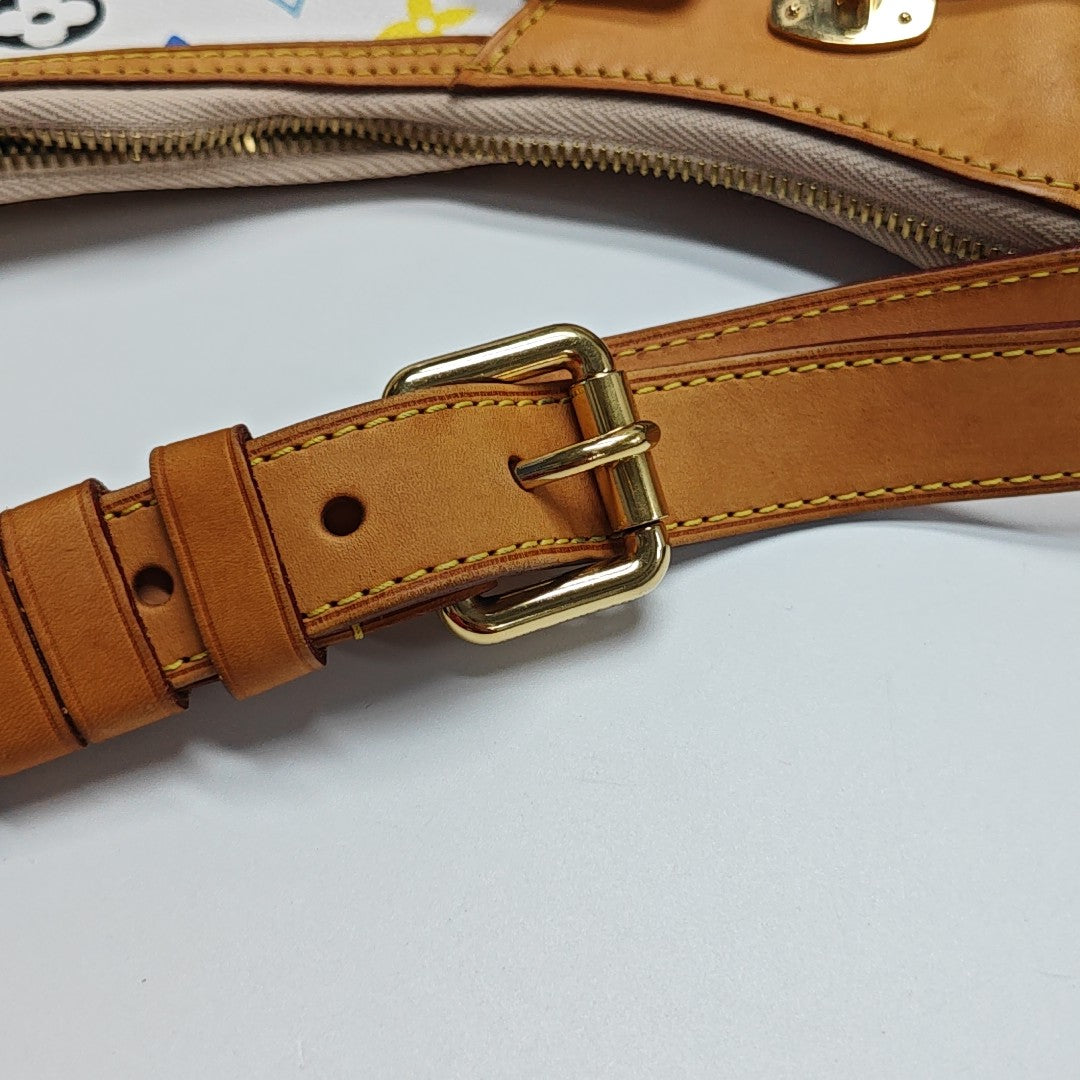 LV × TM GRETA Monogram Coated Canvas White
