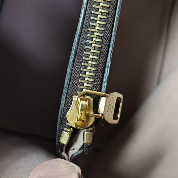 NÉONOÉ MM Monogram Coated Canvas Brown
