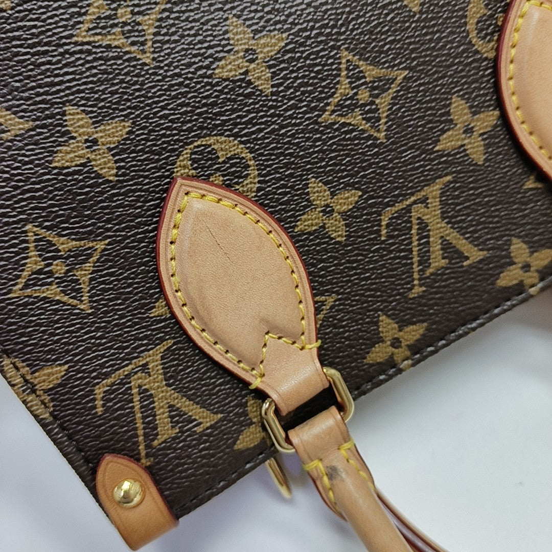 SAC PLAT BB Monogram Coated Canvas Brown