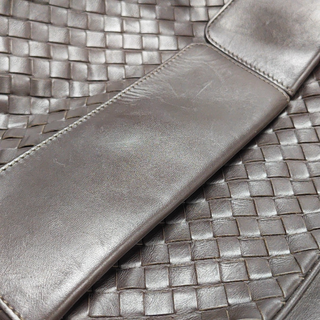 Calfskin Shoulder Bag Brown