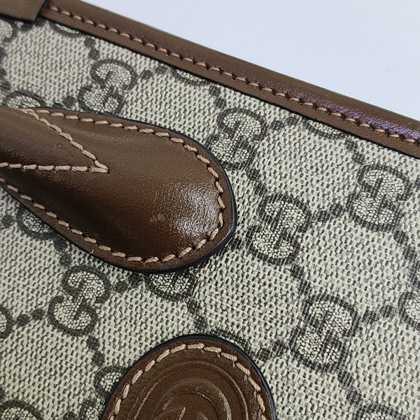 Retro Mini Monogram Coated Canvas Beige