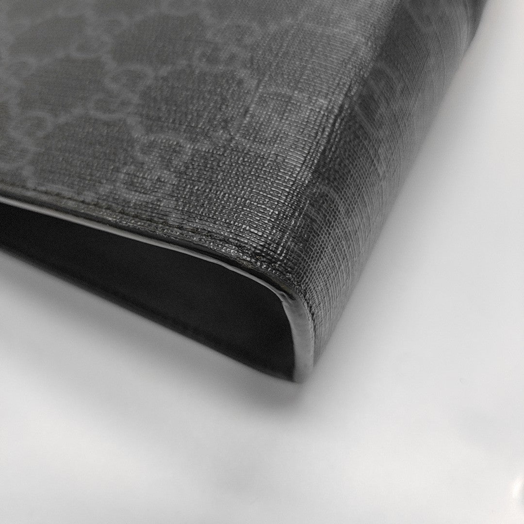 GG Supreme Monogram Coated Canvas Gray