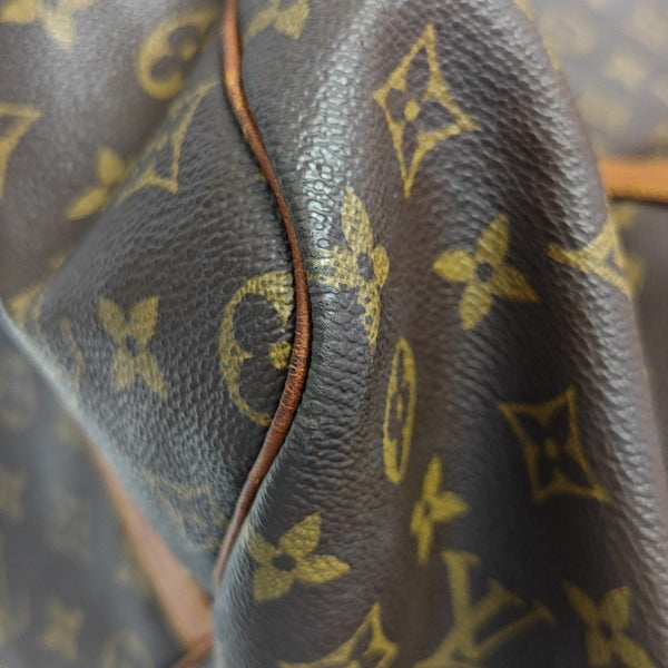 KEEPALL 60 Monogram Coated Canvas Brown