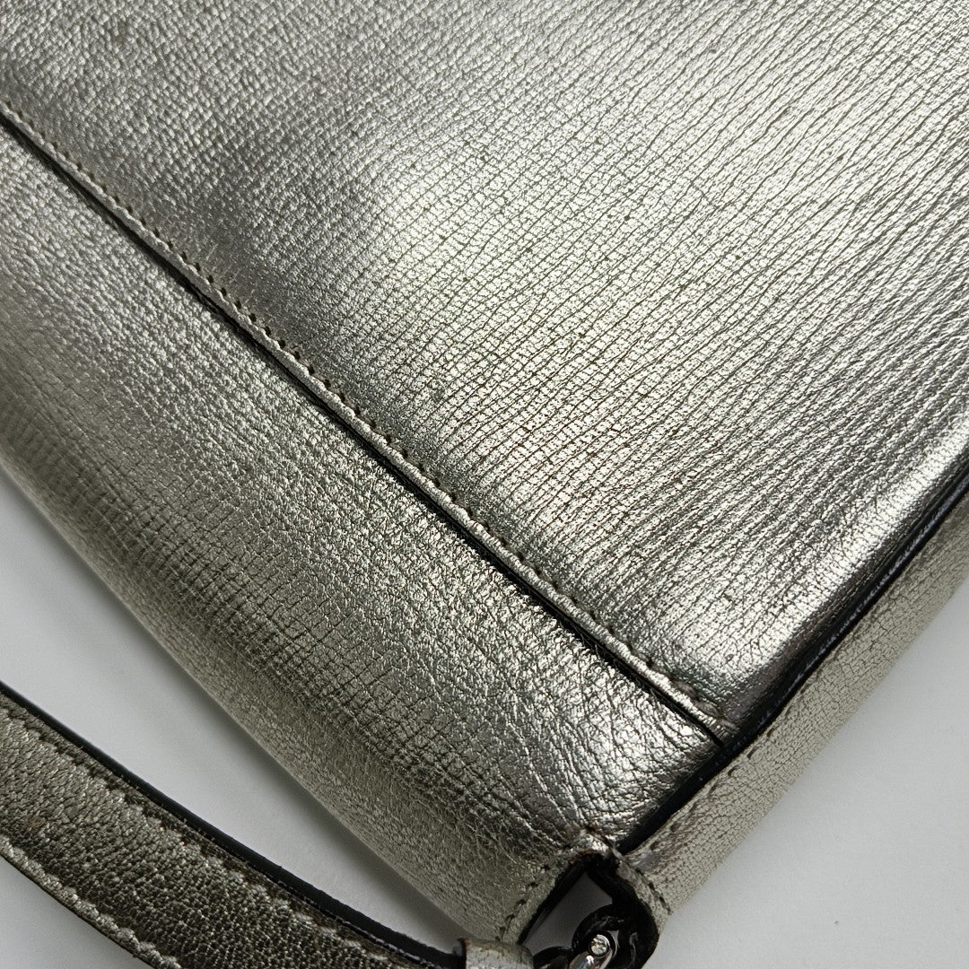 Gancino Calfskin Silver