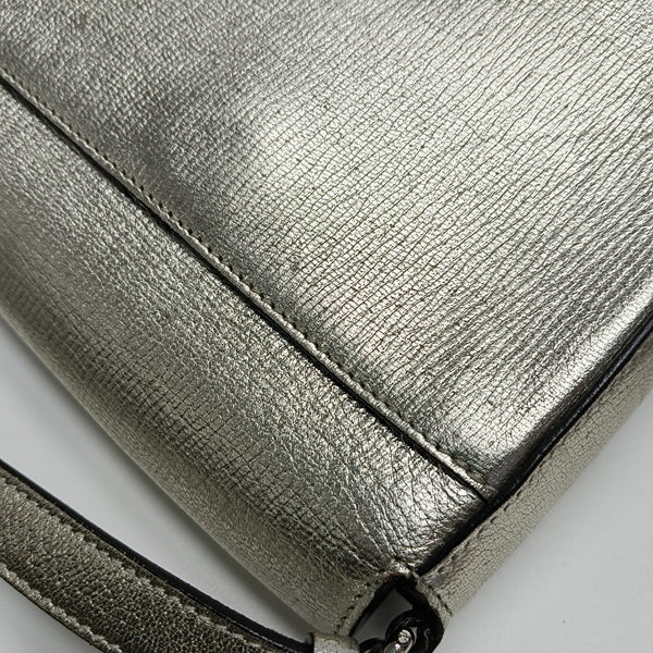 Gancino Calfskin Silver