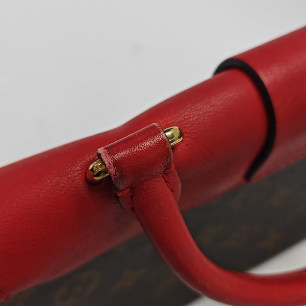 LOCKY BB Monogram Coated Canvas Red