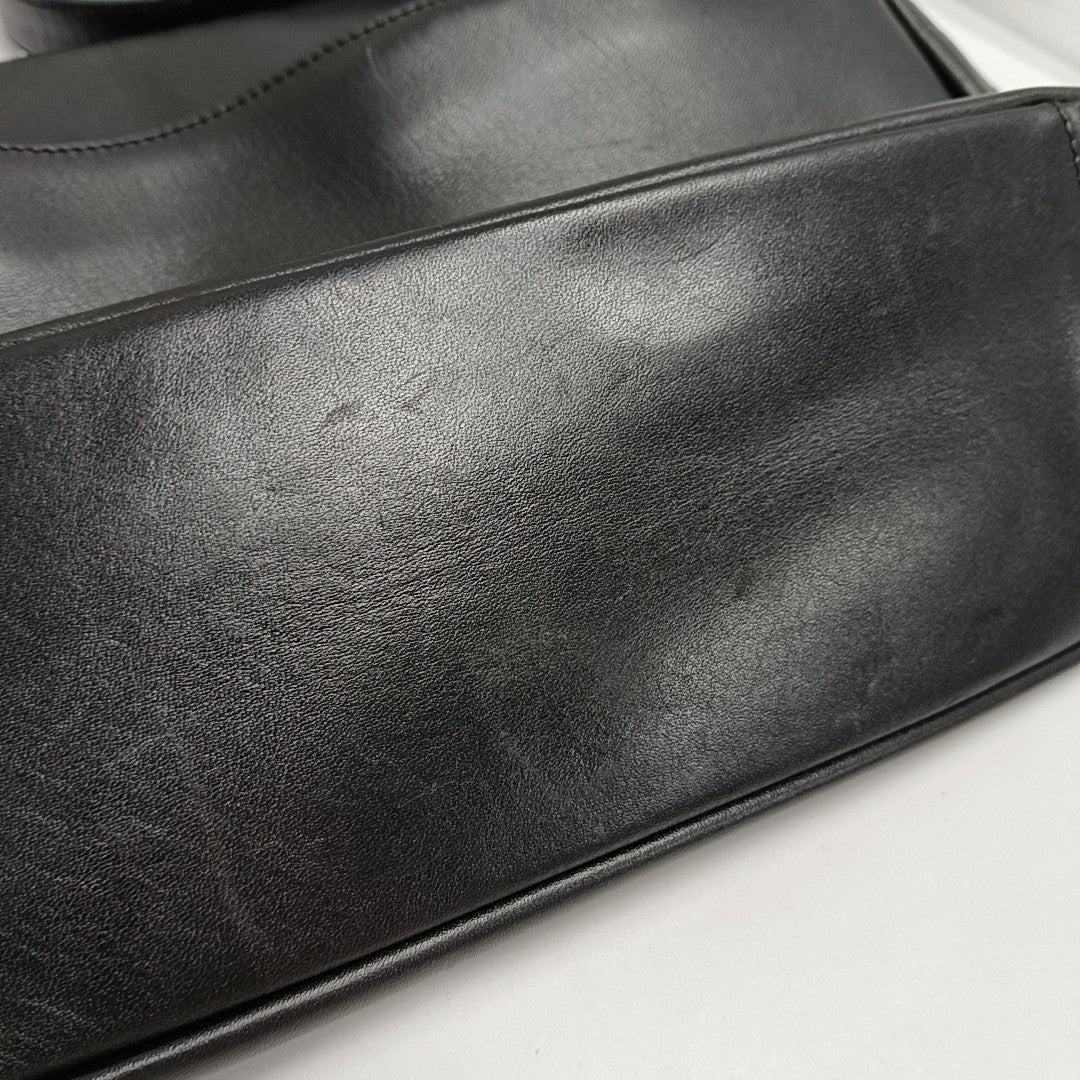 Calfskin Shoulder Bag Black