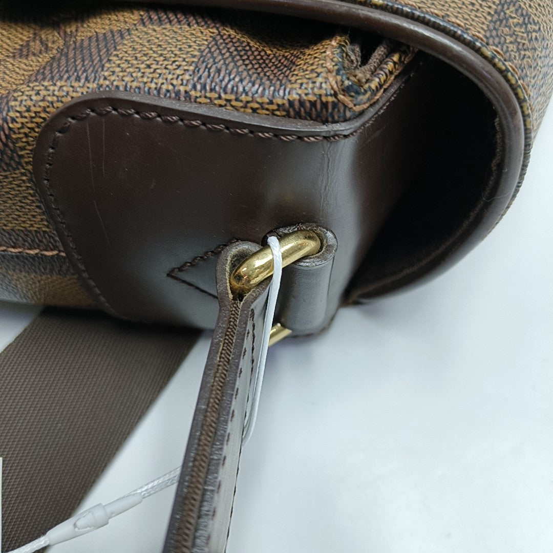 SPENCER Damier Ebene Coated Canvas Brown