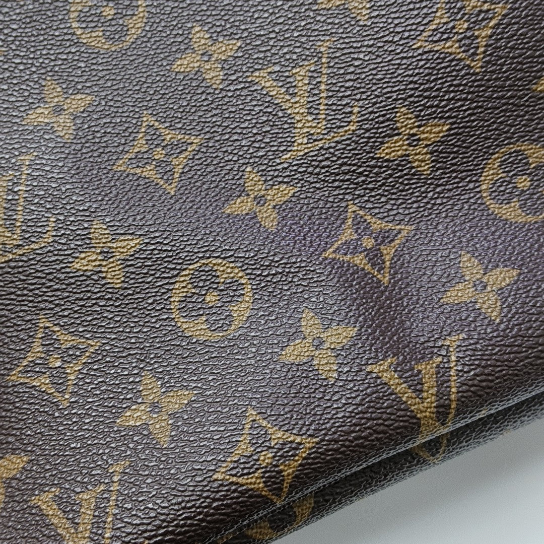 NEVERFULL MM Monogram Coated Canvas Brown