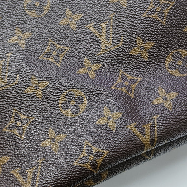 NEVERFULL MM Monogram Coated Canvas Brown