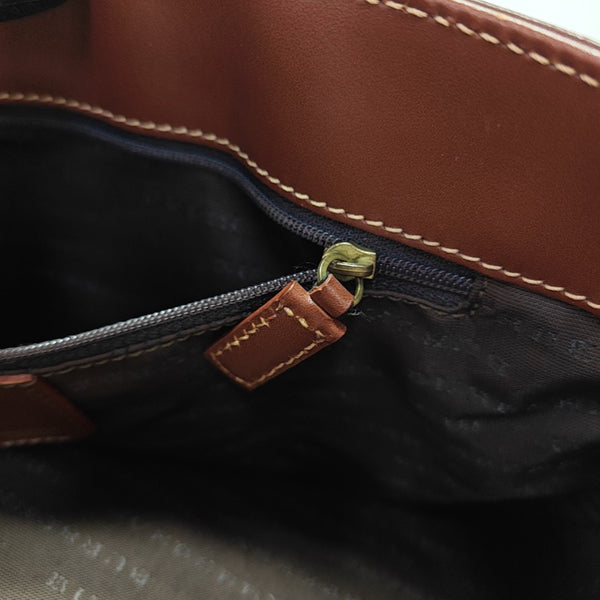 Coated Canvas Bucket Bag Beige